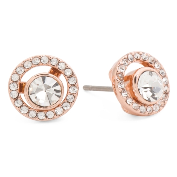 Coach Jewelry - NWT Coach Rose Gold Halo Earrings